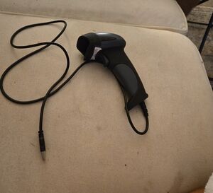 Black Wired Barcode Scanner